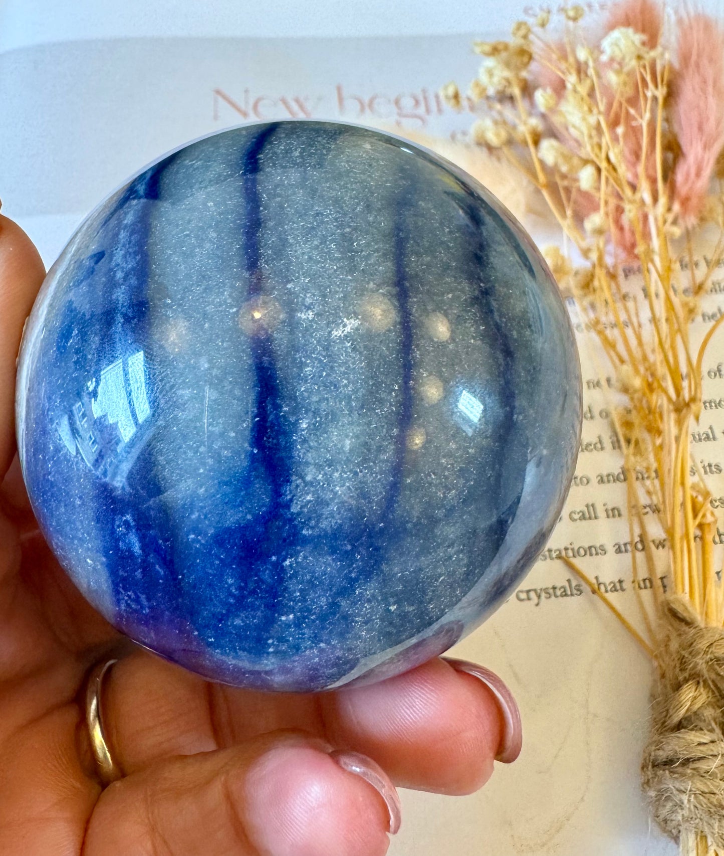 Blue Aventrine Sphere 2