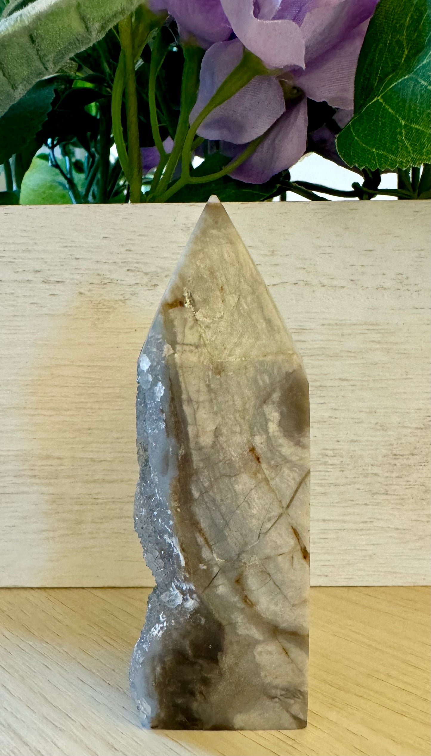 White Sphalerite Druzy Point 1