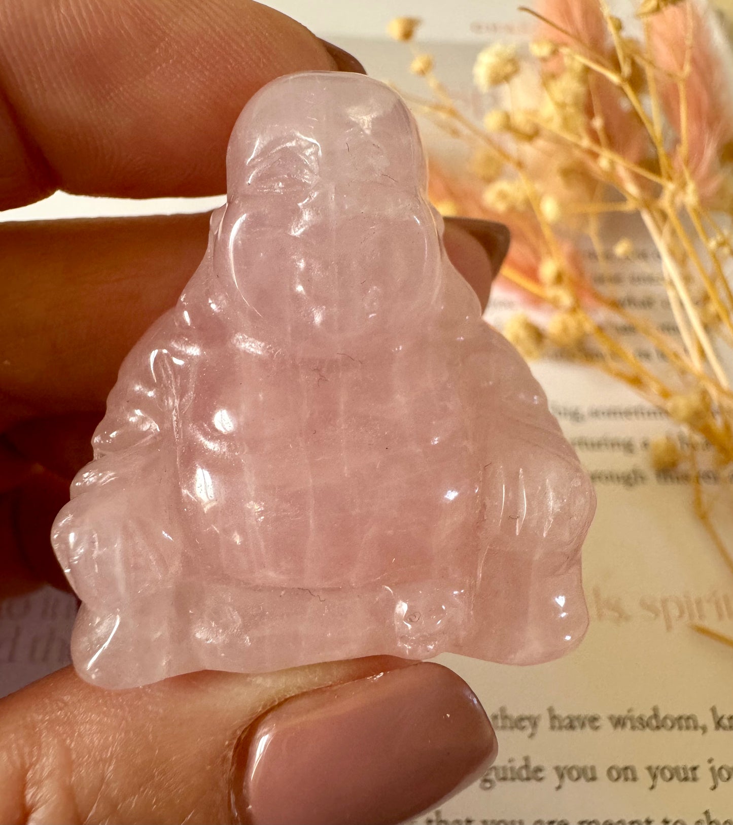 Rose Quartz Buddha