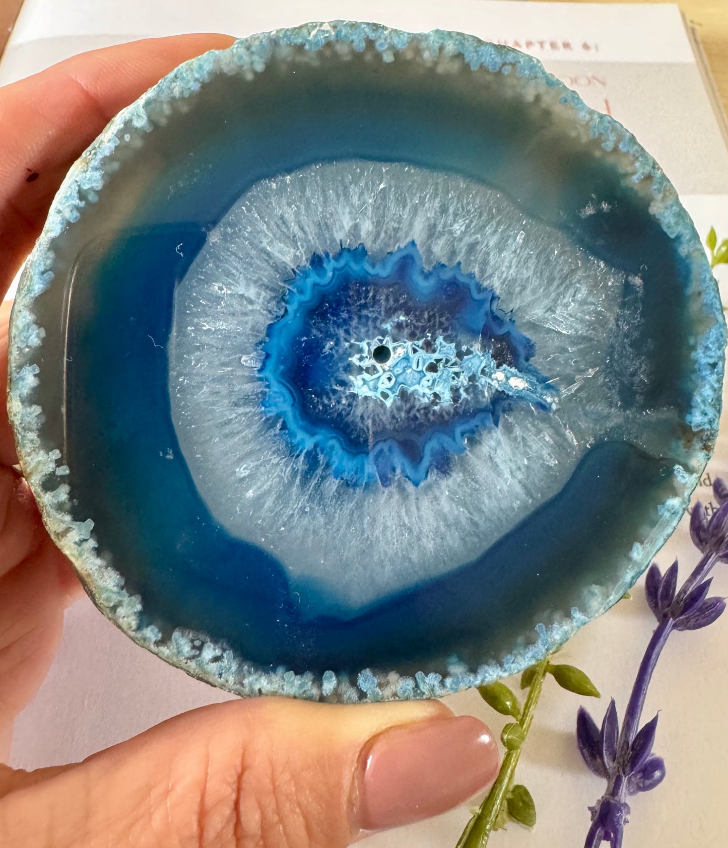 Blue Agate Incense Holder