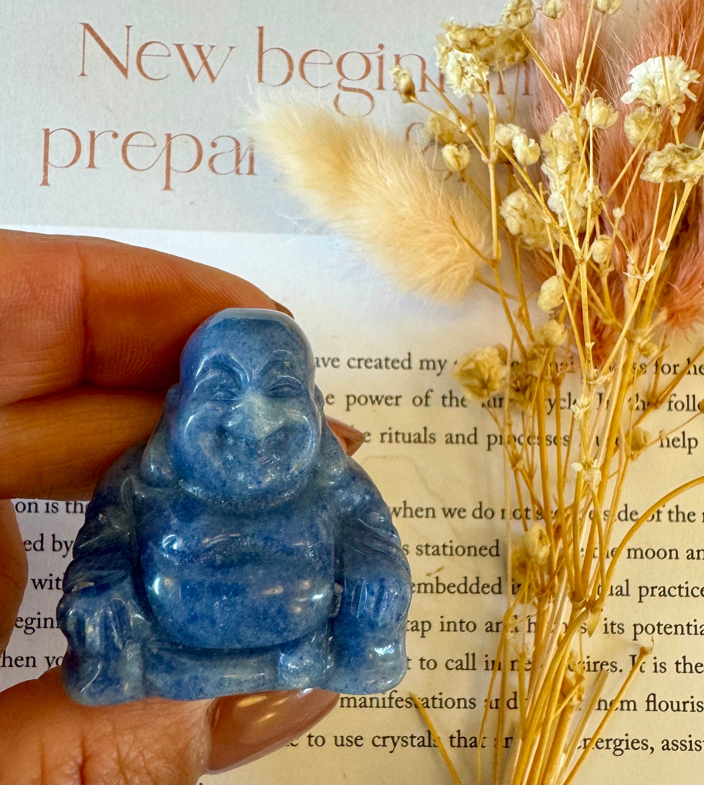 Blue Aventurine Buddha