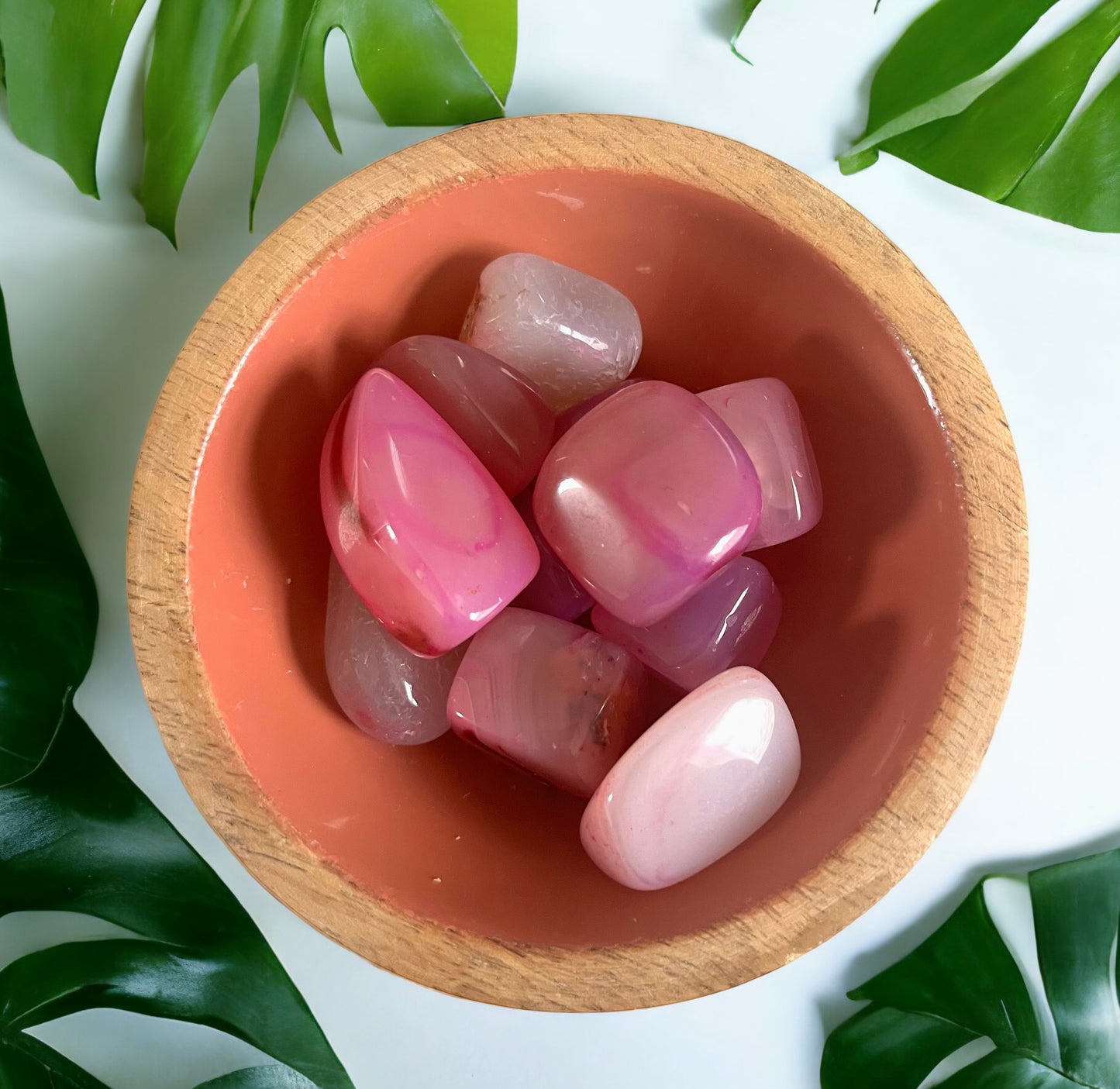 Pink Agate Tumblestones