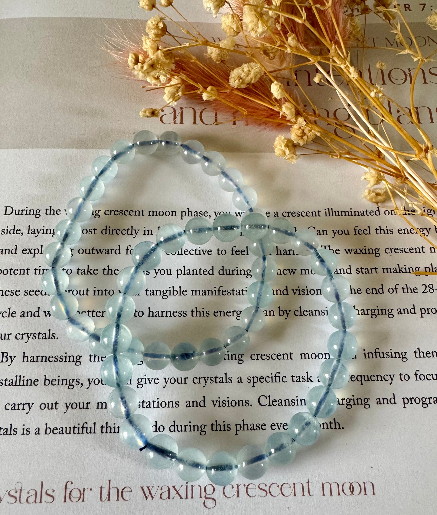 Aquamarine Beaded Bracelets