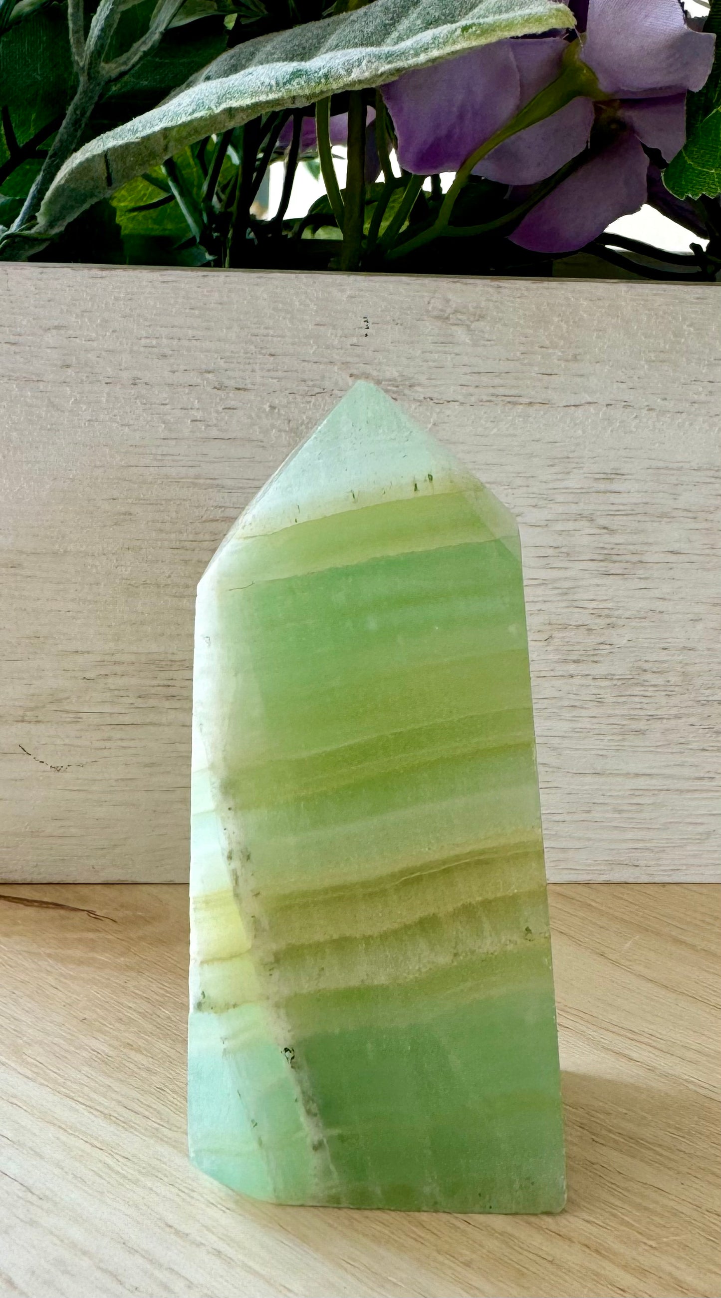 Pistachio Calcite Point 2