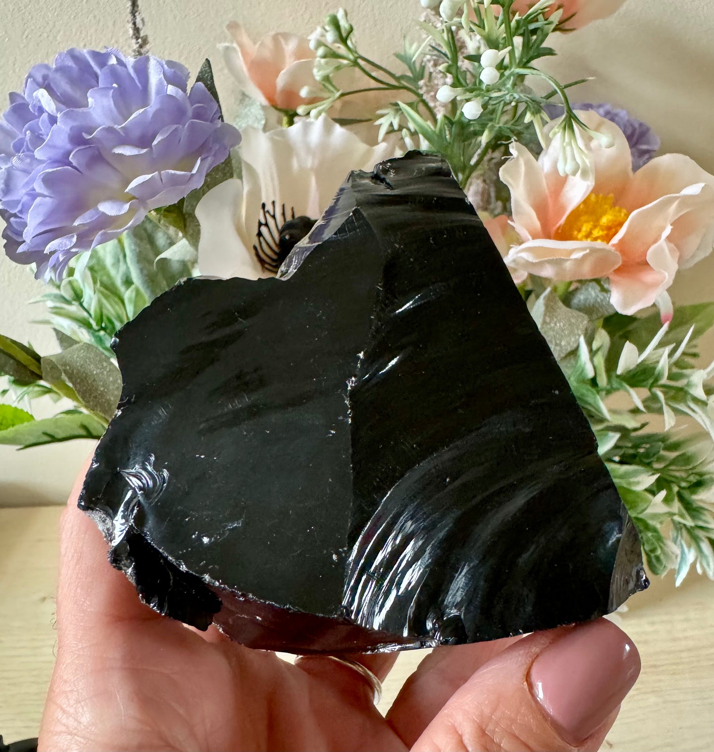 Rough Black Obsidian