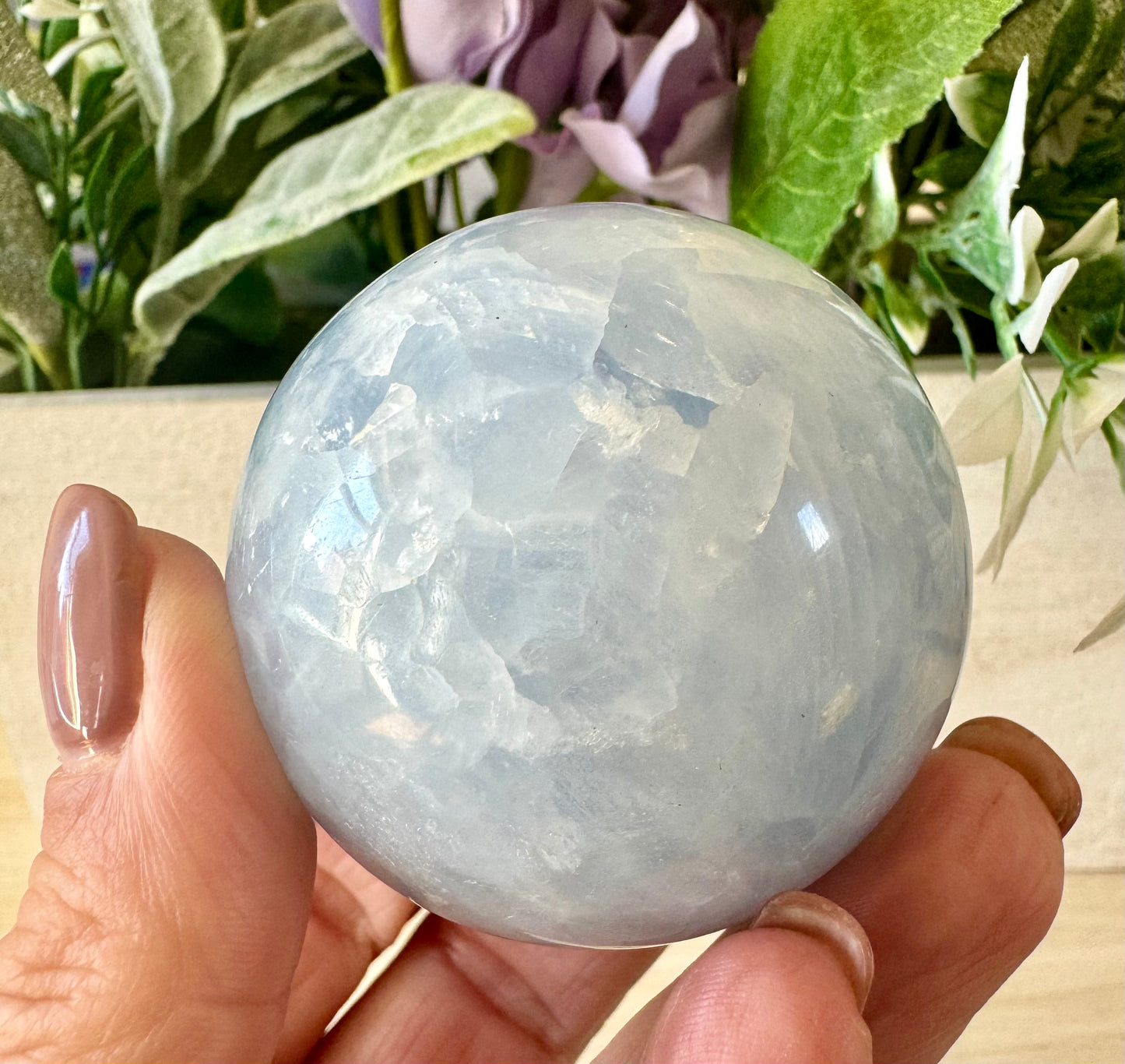 Blue Calcite Sphere 1