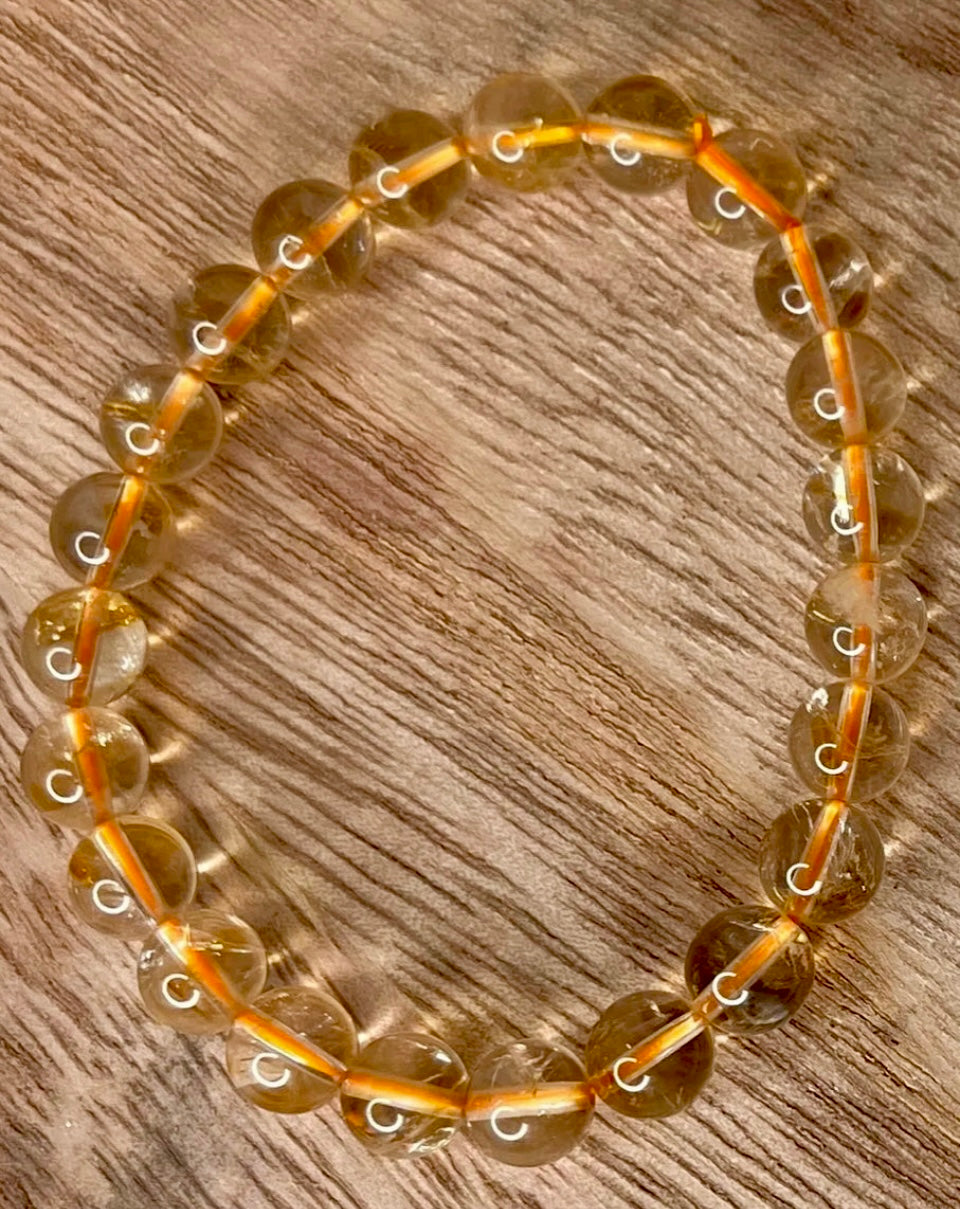 Citrine Beaded Bracelet