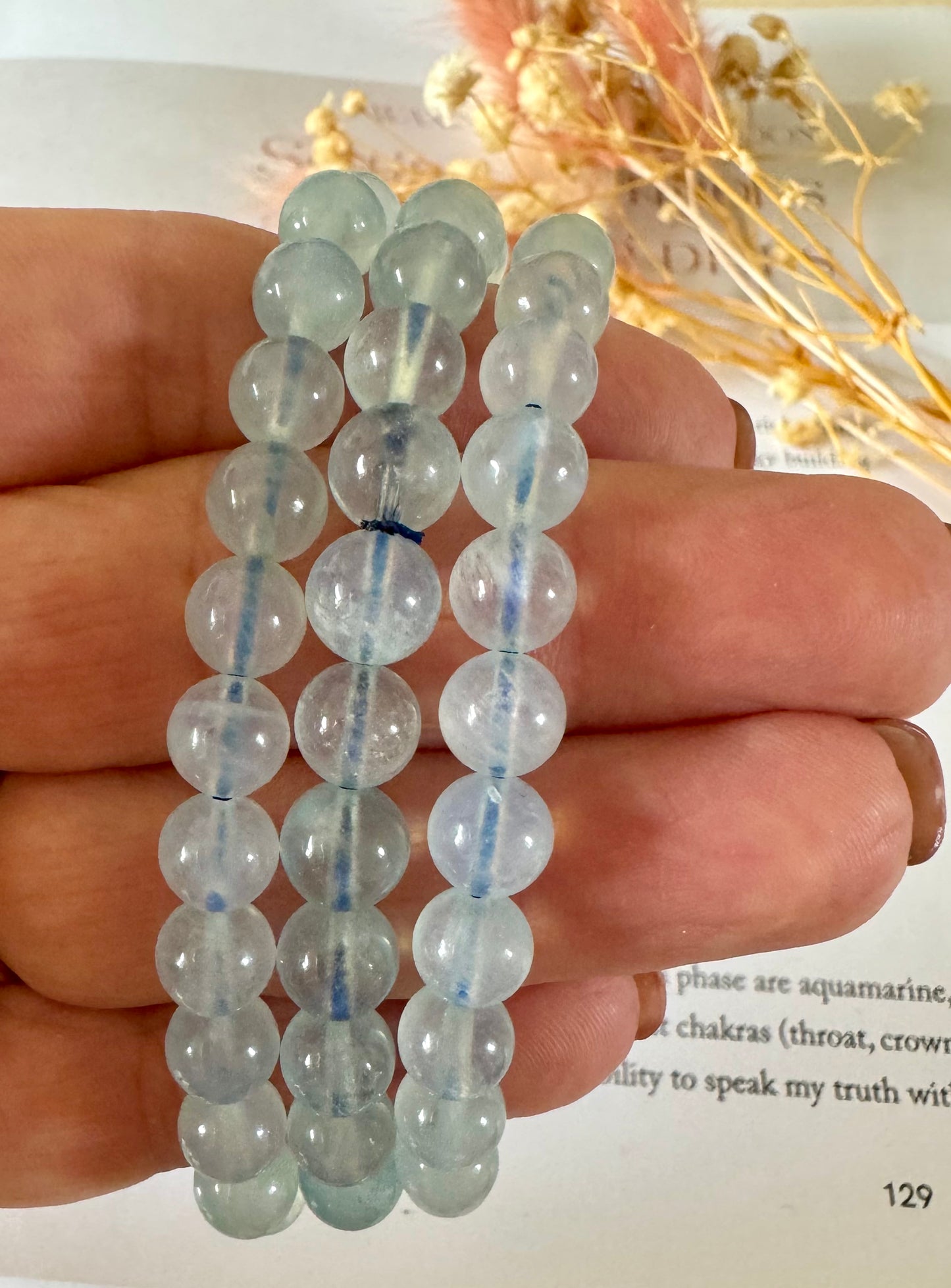 Aquamarine Beaded Bracelets