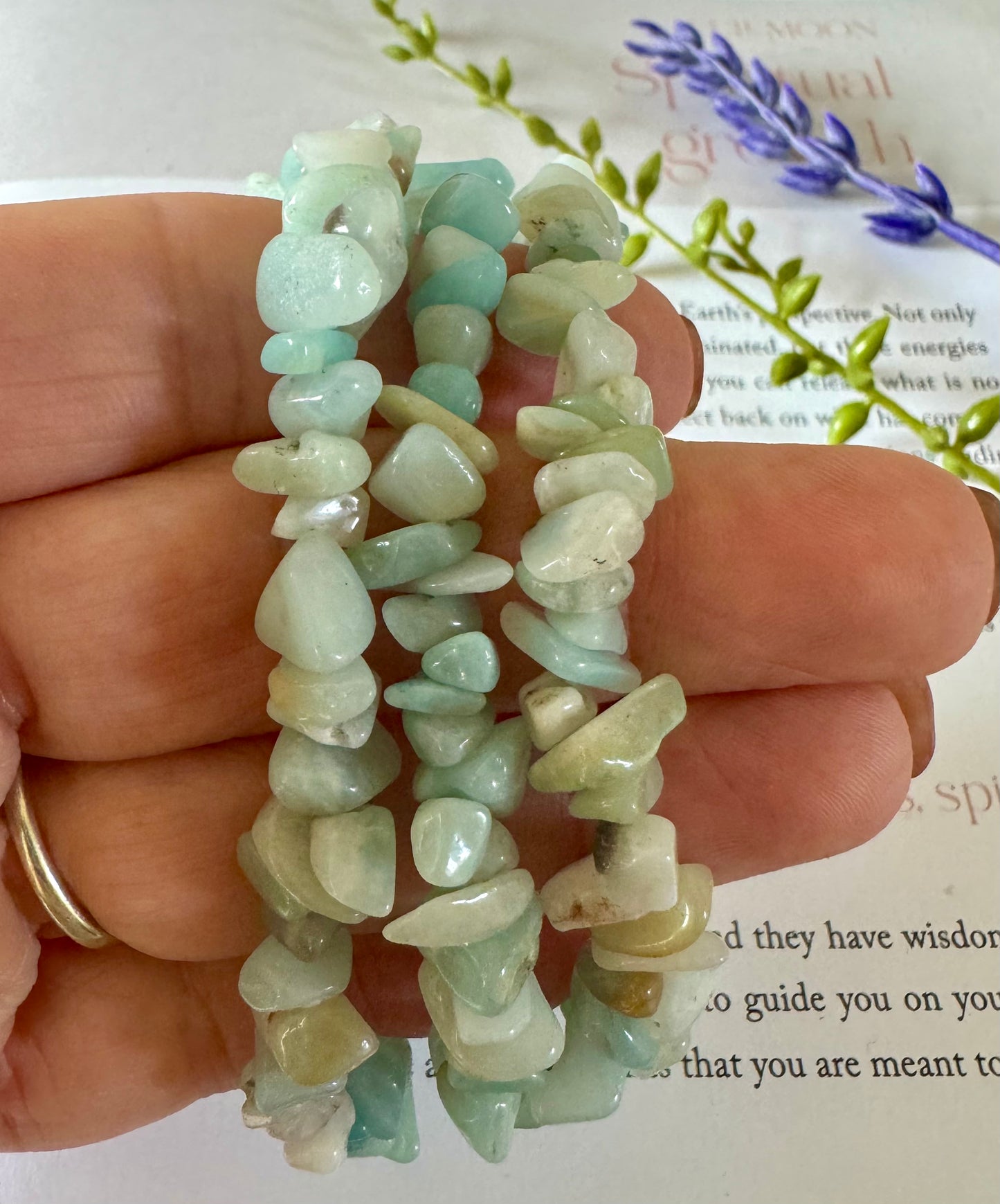 Amazonite Chip Bracelets