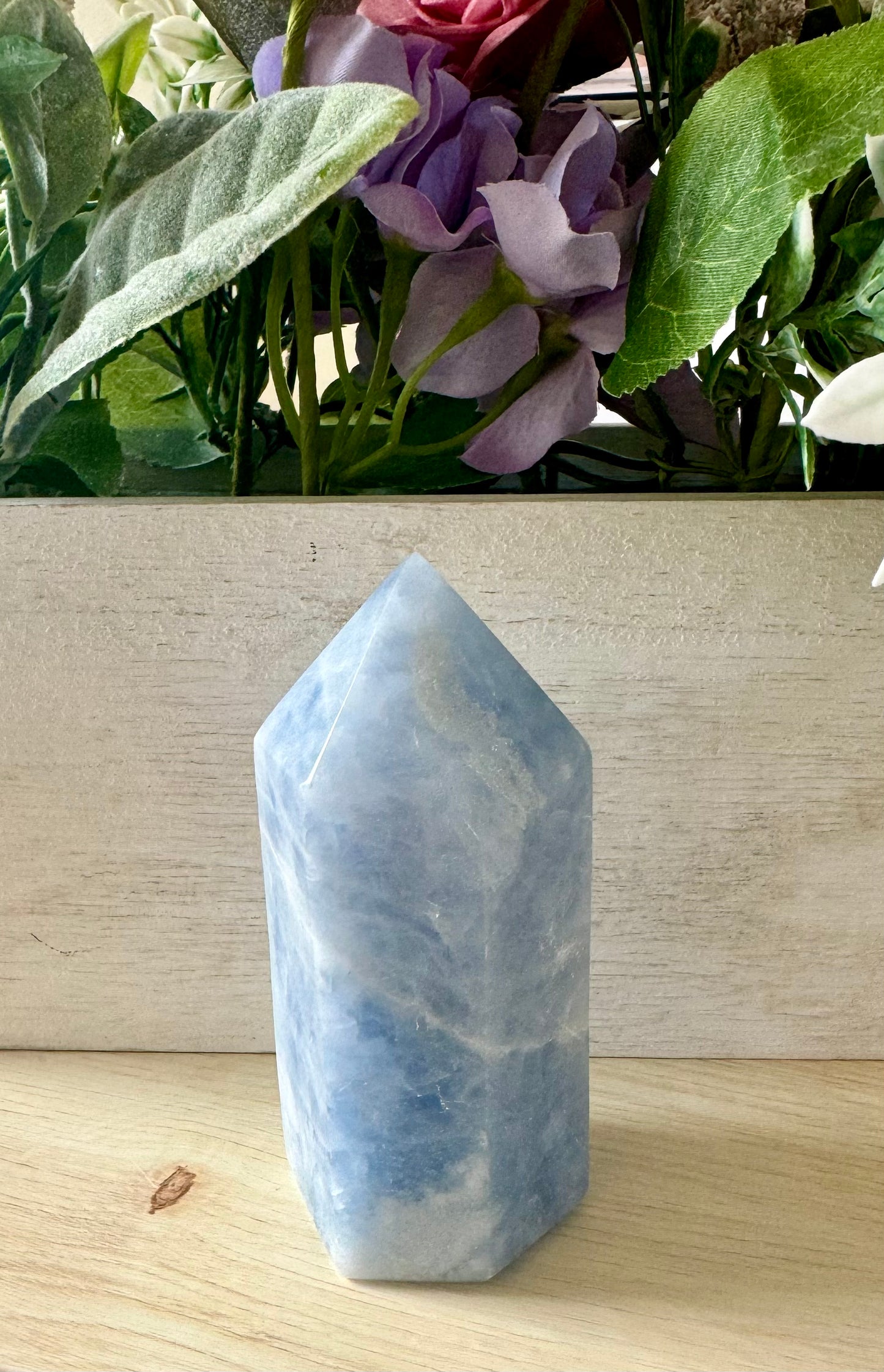 Blue Calcite Point 2