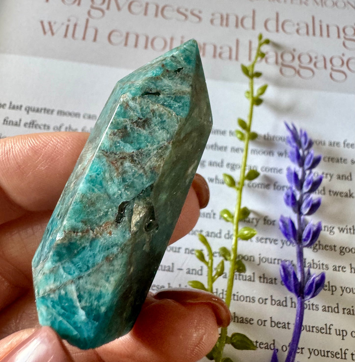 Blue Apatite Point 3