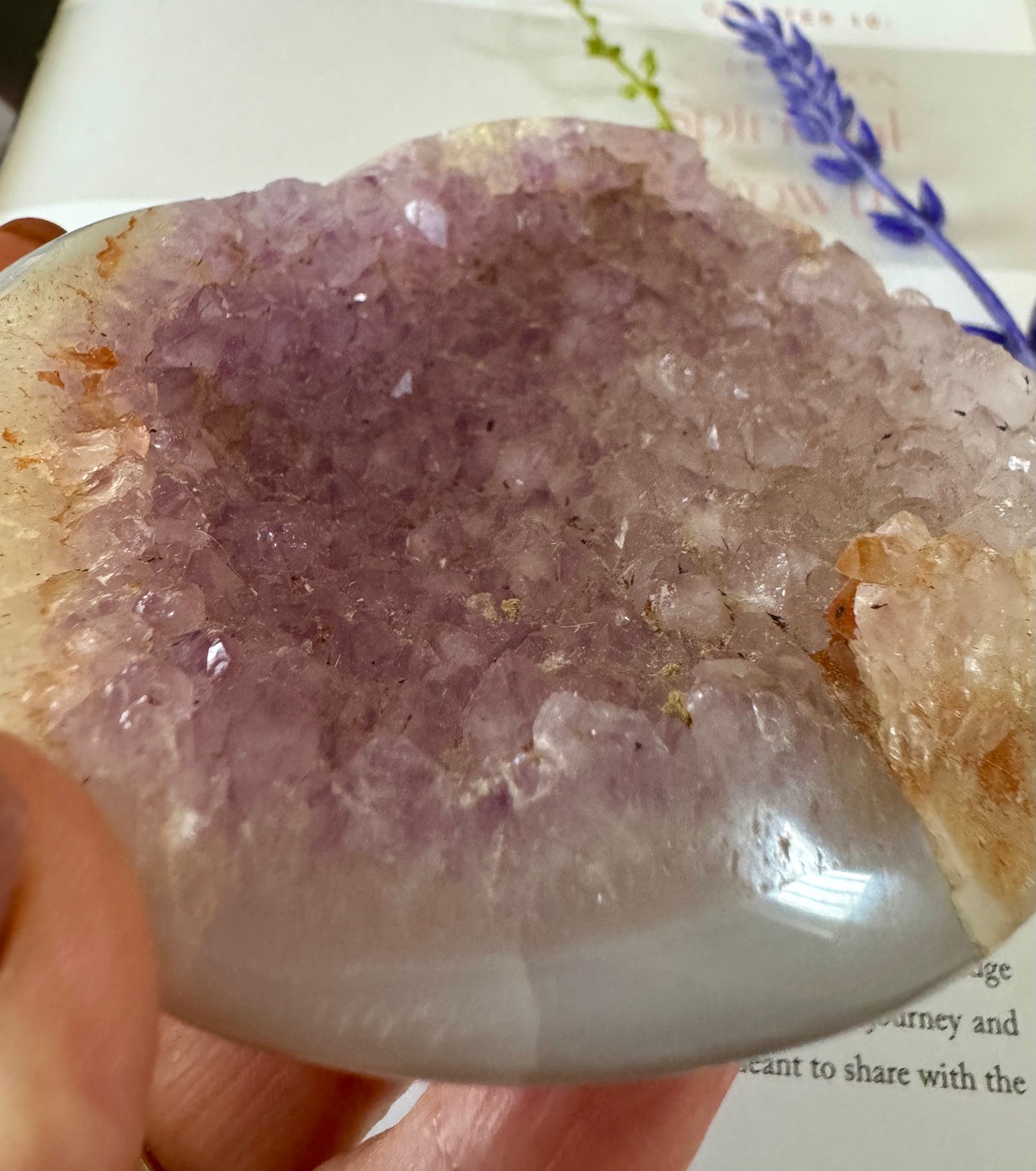 Amethyst Heart Cluster