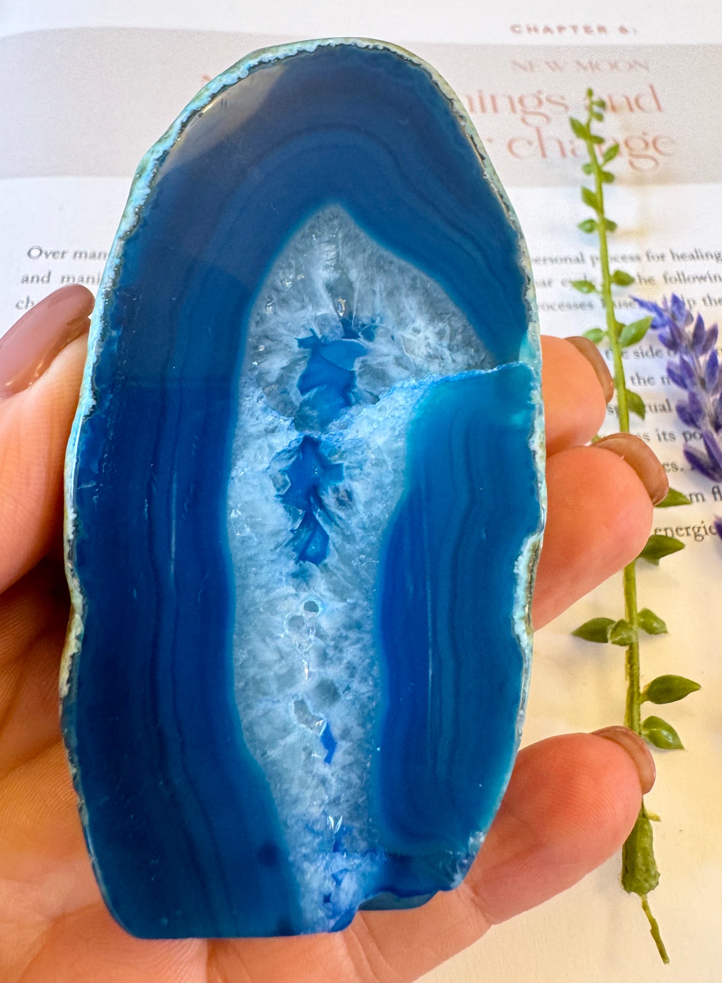 Blue Agate Freeform 1