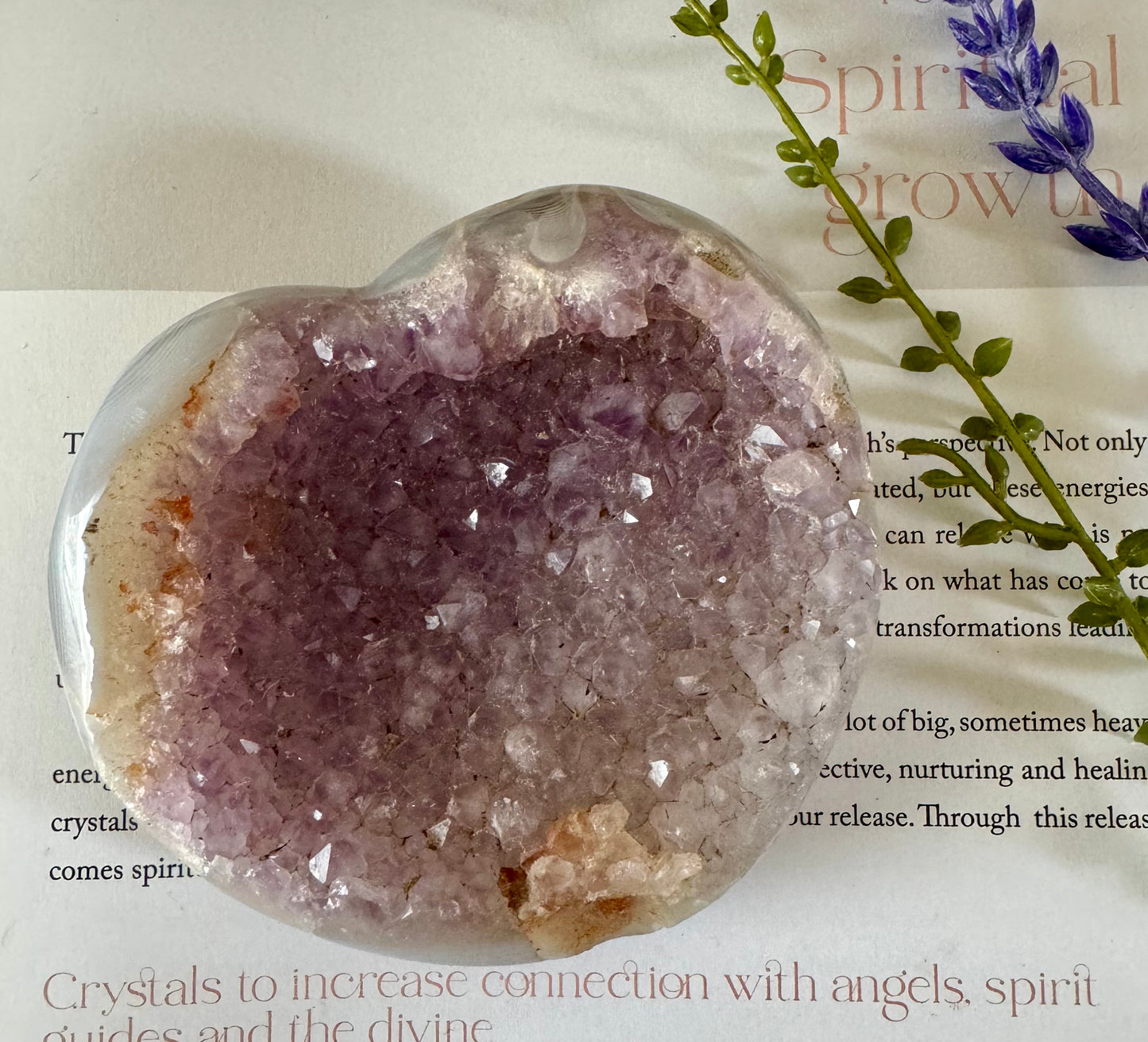 Amethyst Heart Cluster