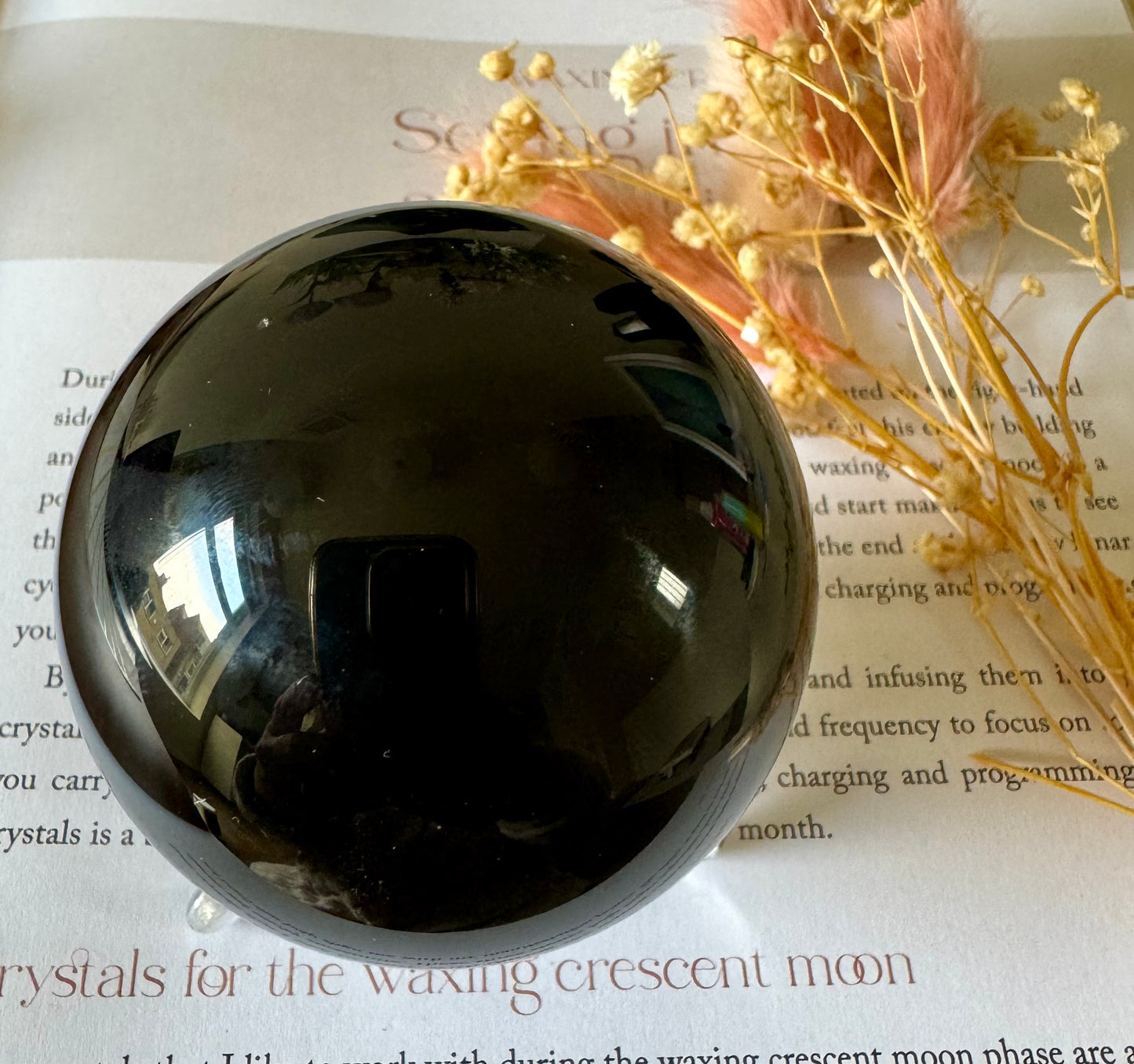 Black Obsidian Sphere