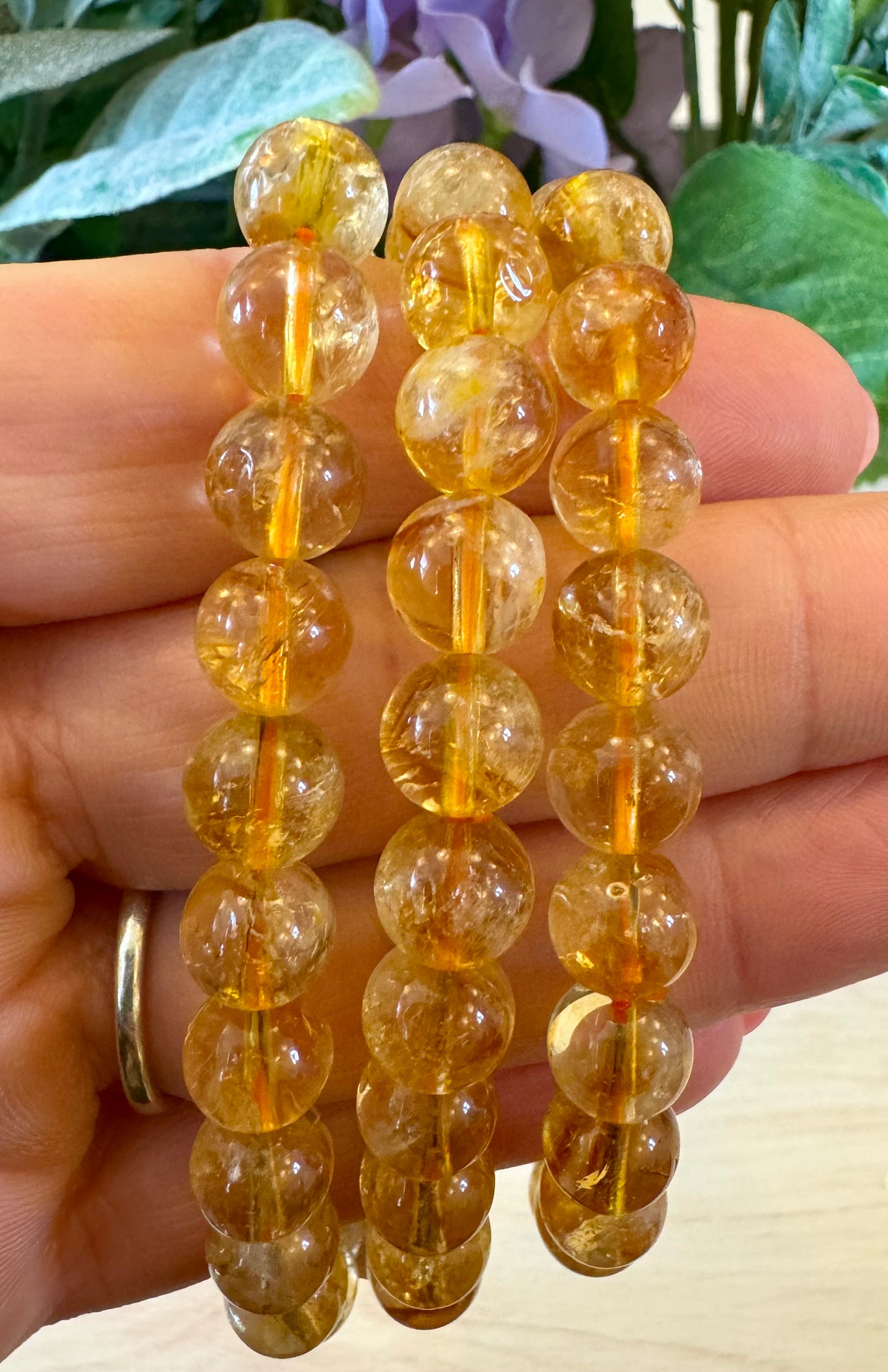 Citrine Beaded Bracelet