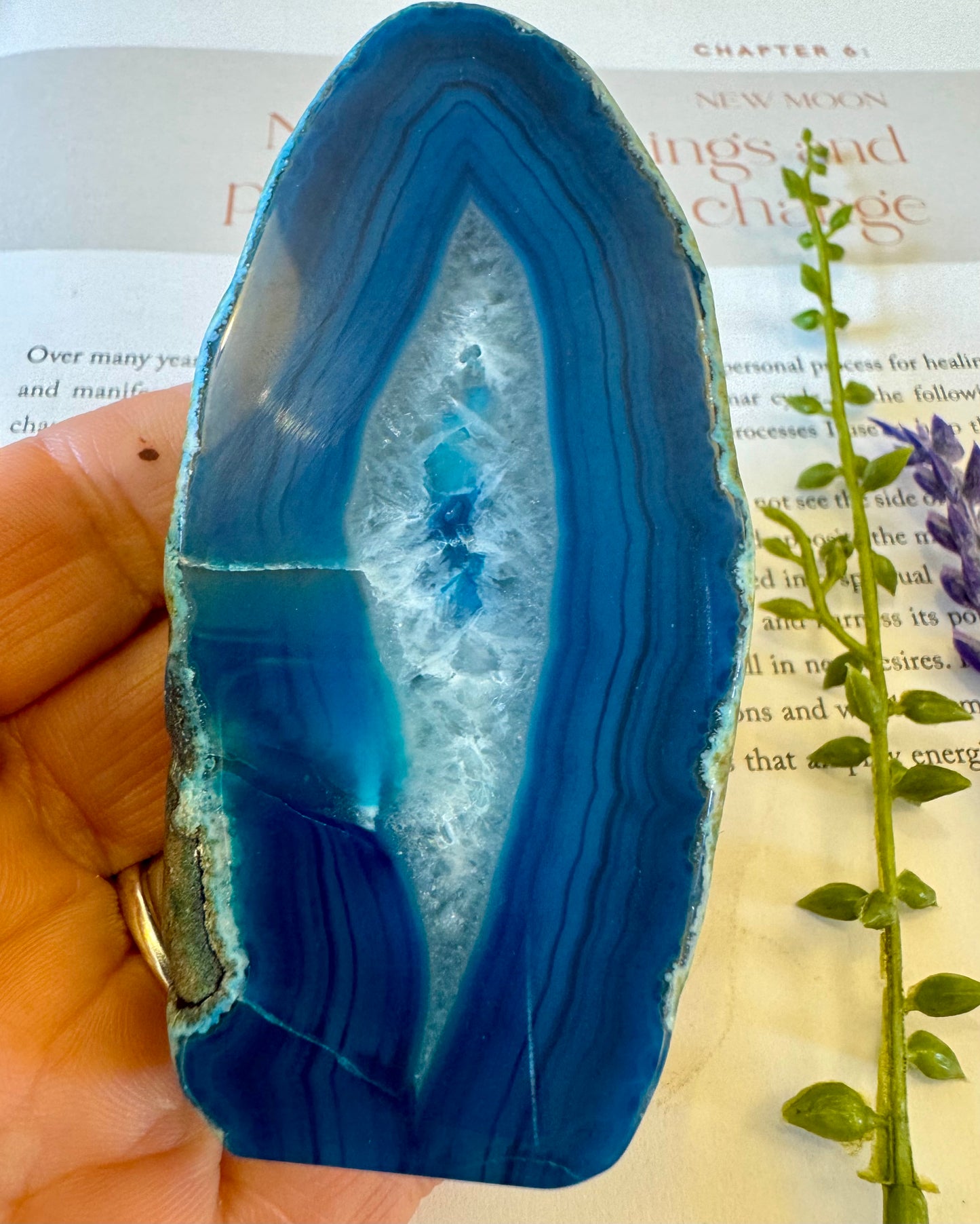 Blue Agate Freeform 1