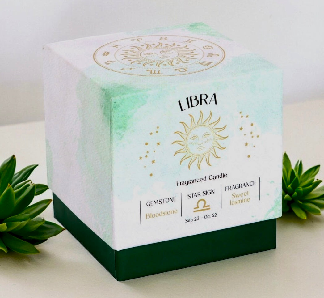 Libra crystal infused candle