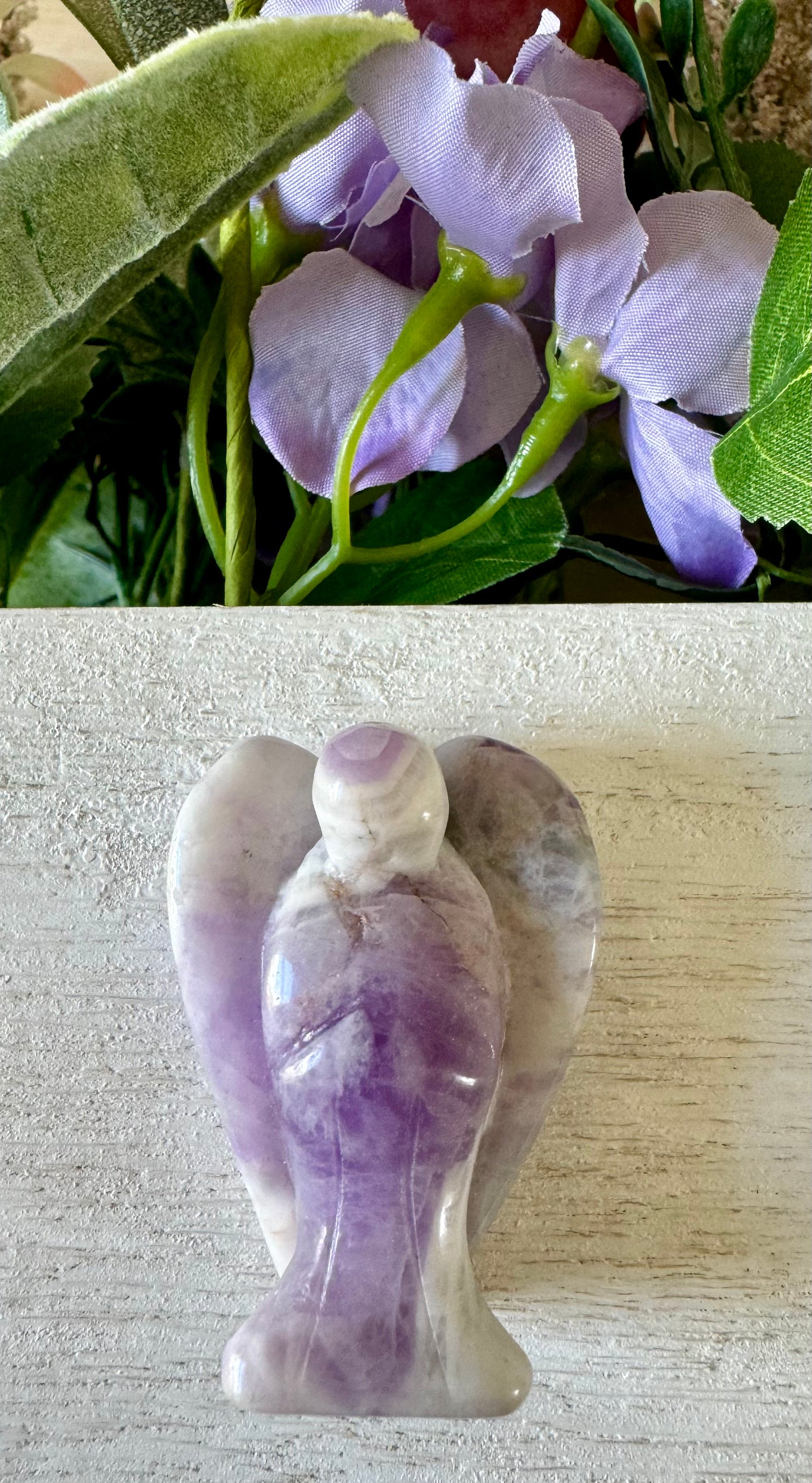 Chevron Amethyst Angel