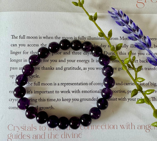 Amethyst Beaded Bracelet