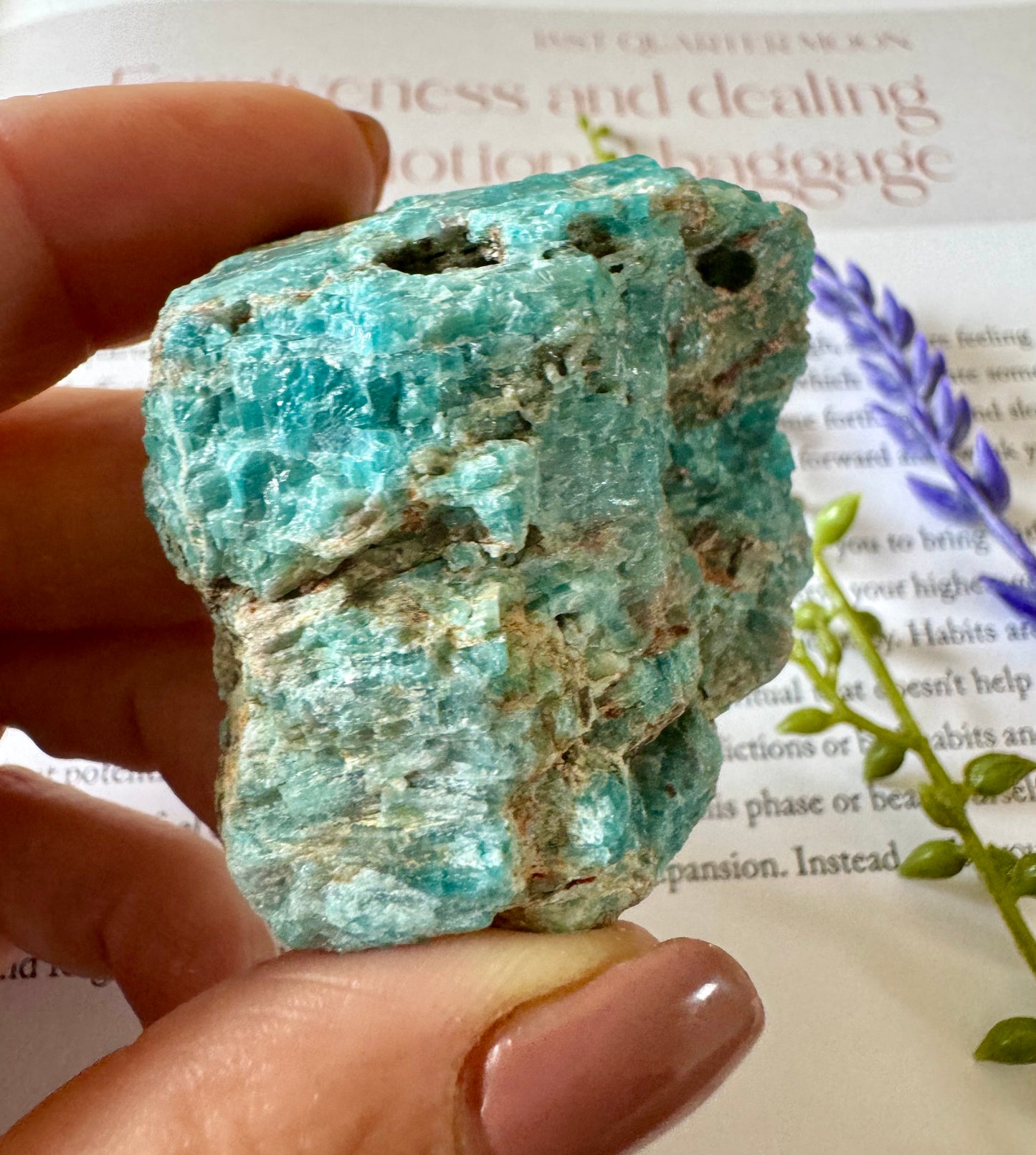 Rough Blue Apatite