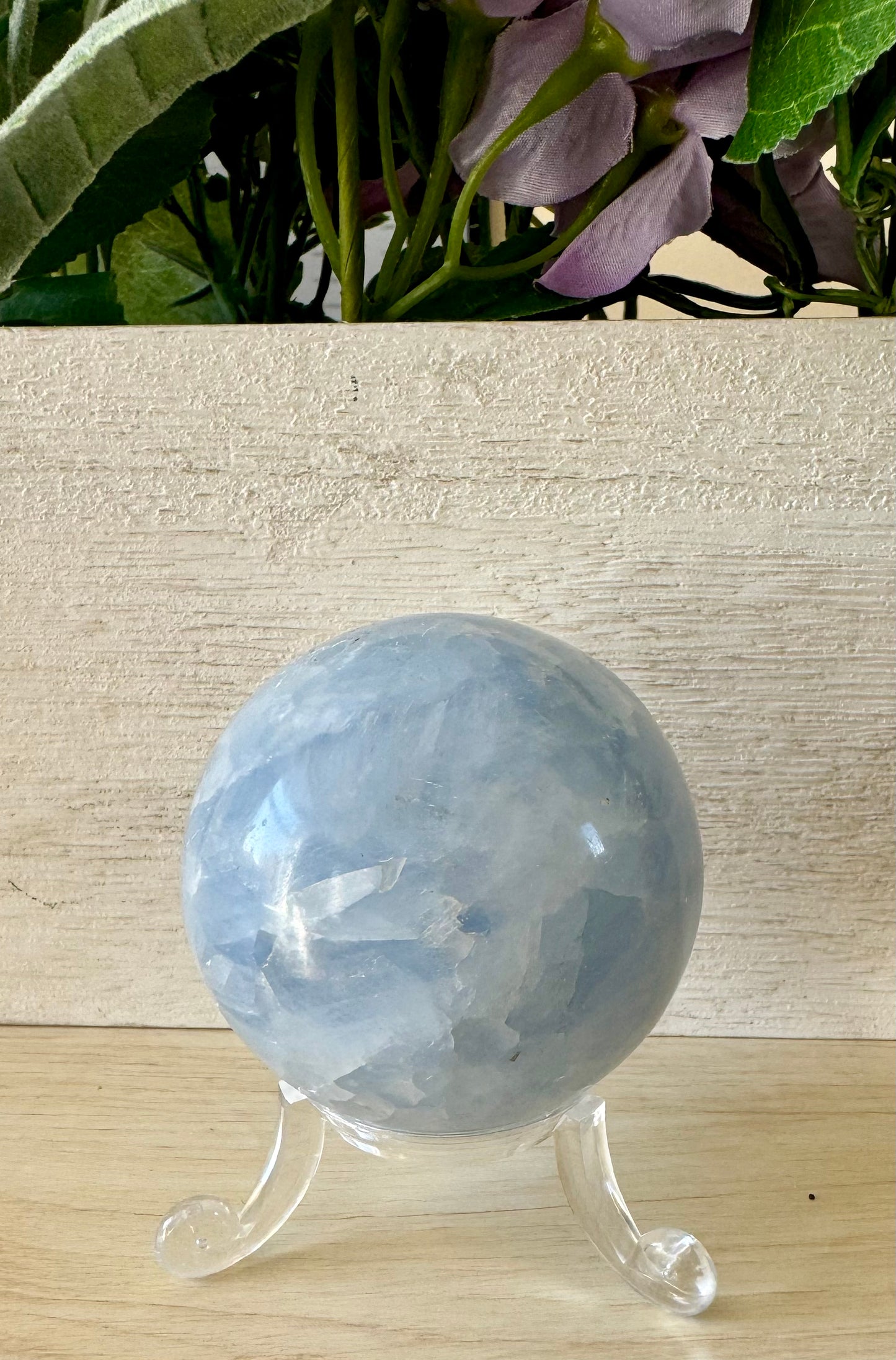 Blue Calcite Sphere 1