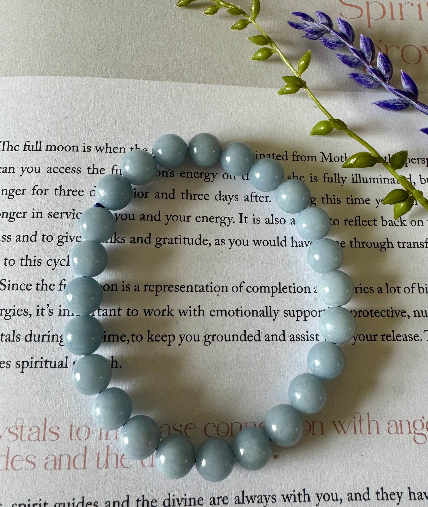 Angelite Beaded Bracelet