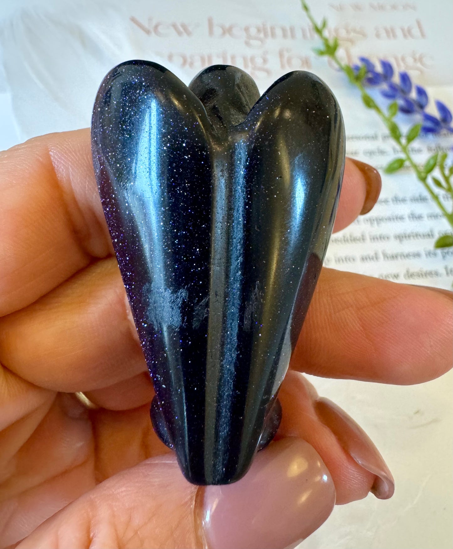 Blue Goldstone Angel