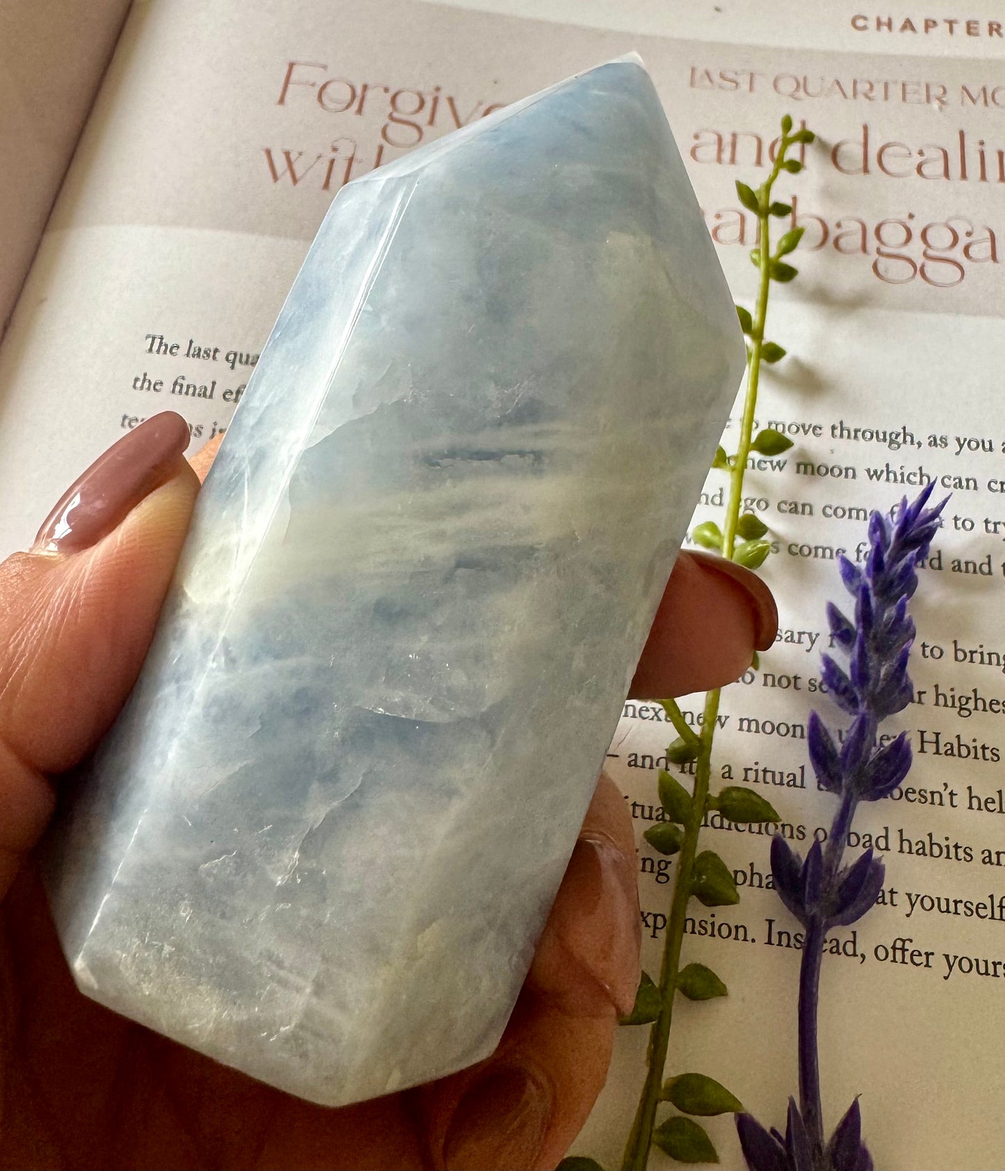 Blue Calcite Point 2