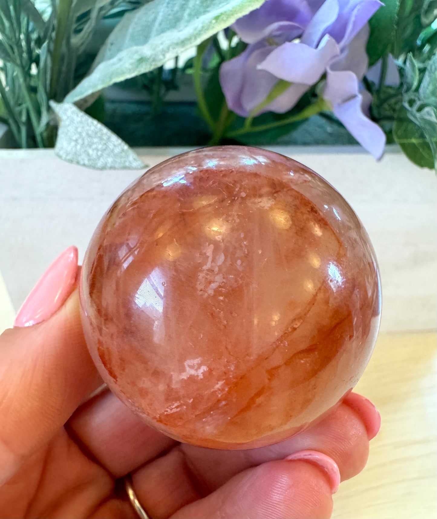 Fire Quartz Sphere 1