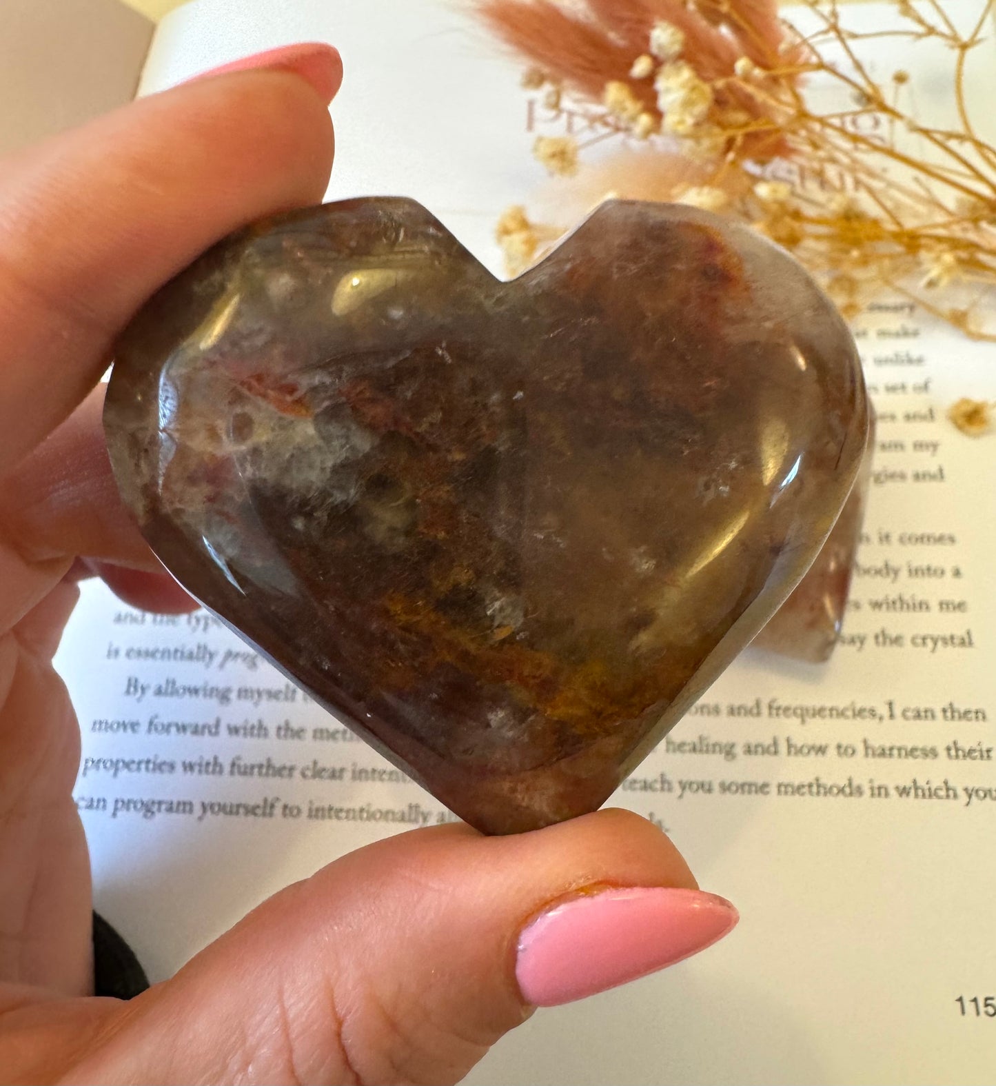 Fire Quartz Heart