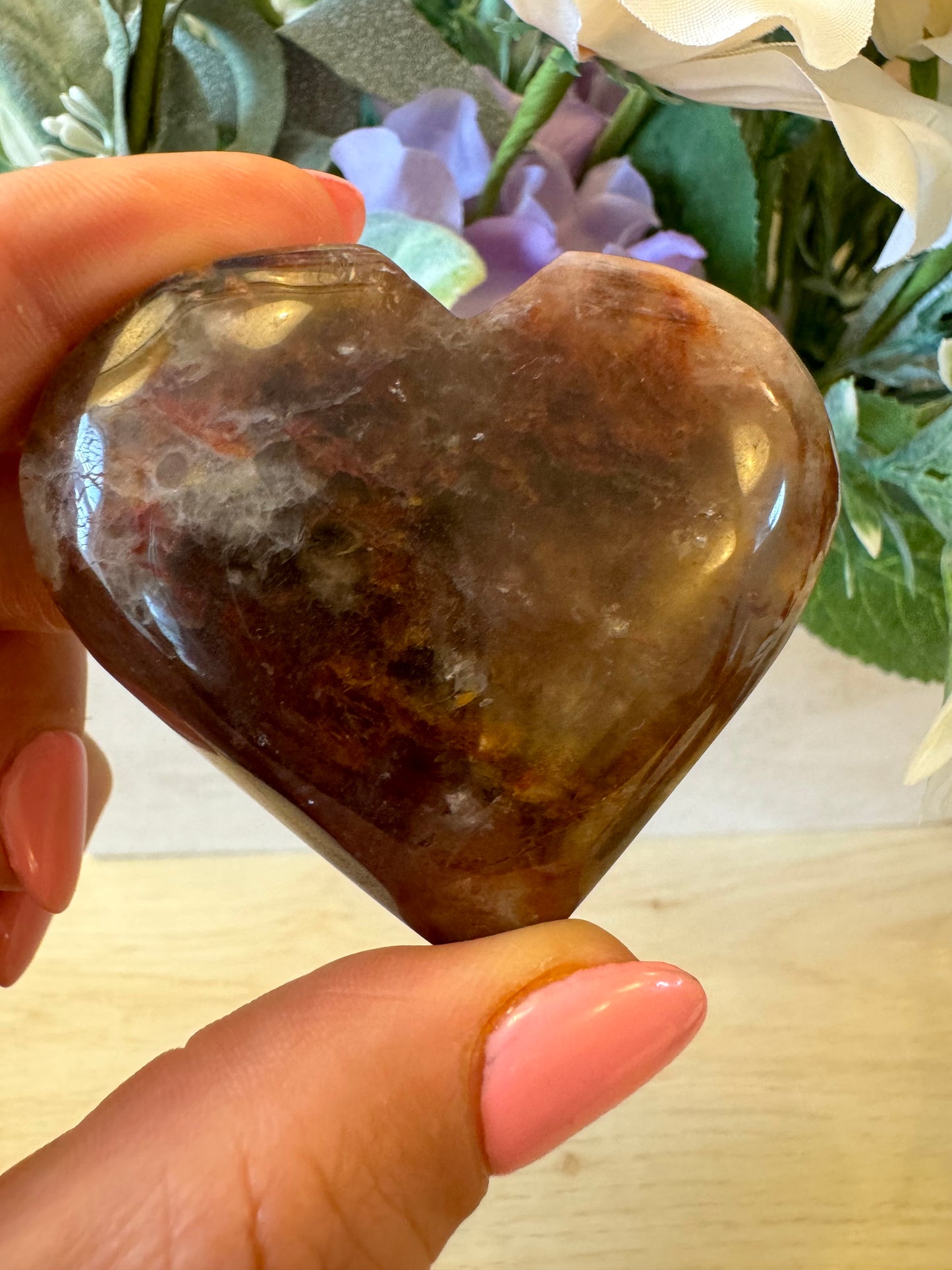 Fire Quartz Heart