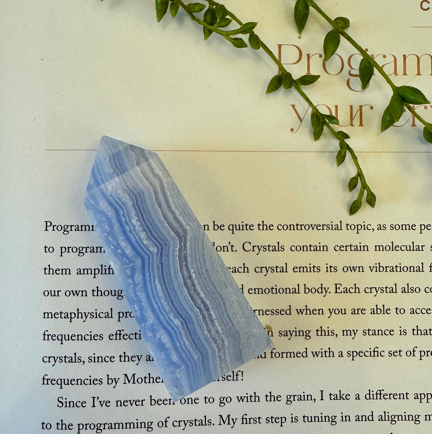 Blue Lace Agate Point 1