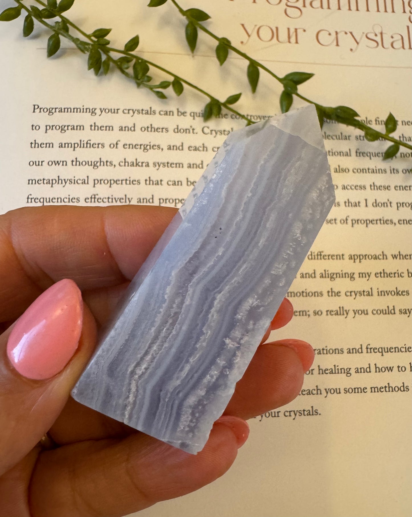 Blue Lace Agate Point 1