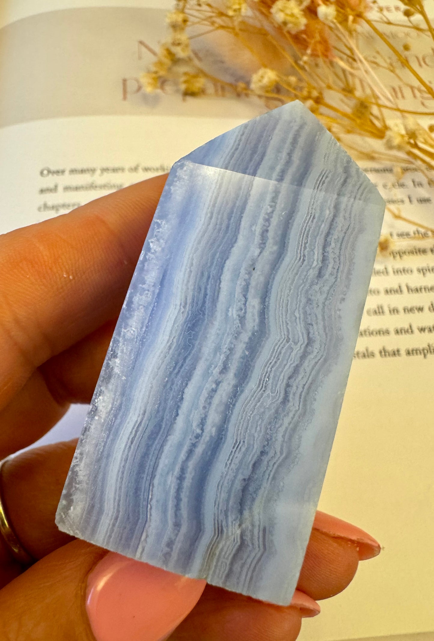 Blue Lace Agate Point 3