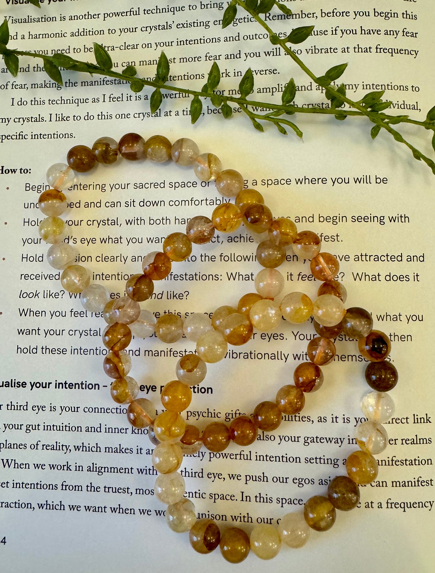 Golden Healer Bead Bracelet