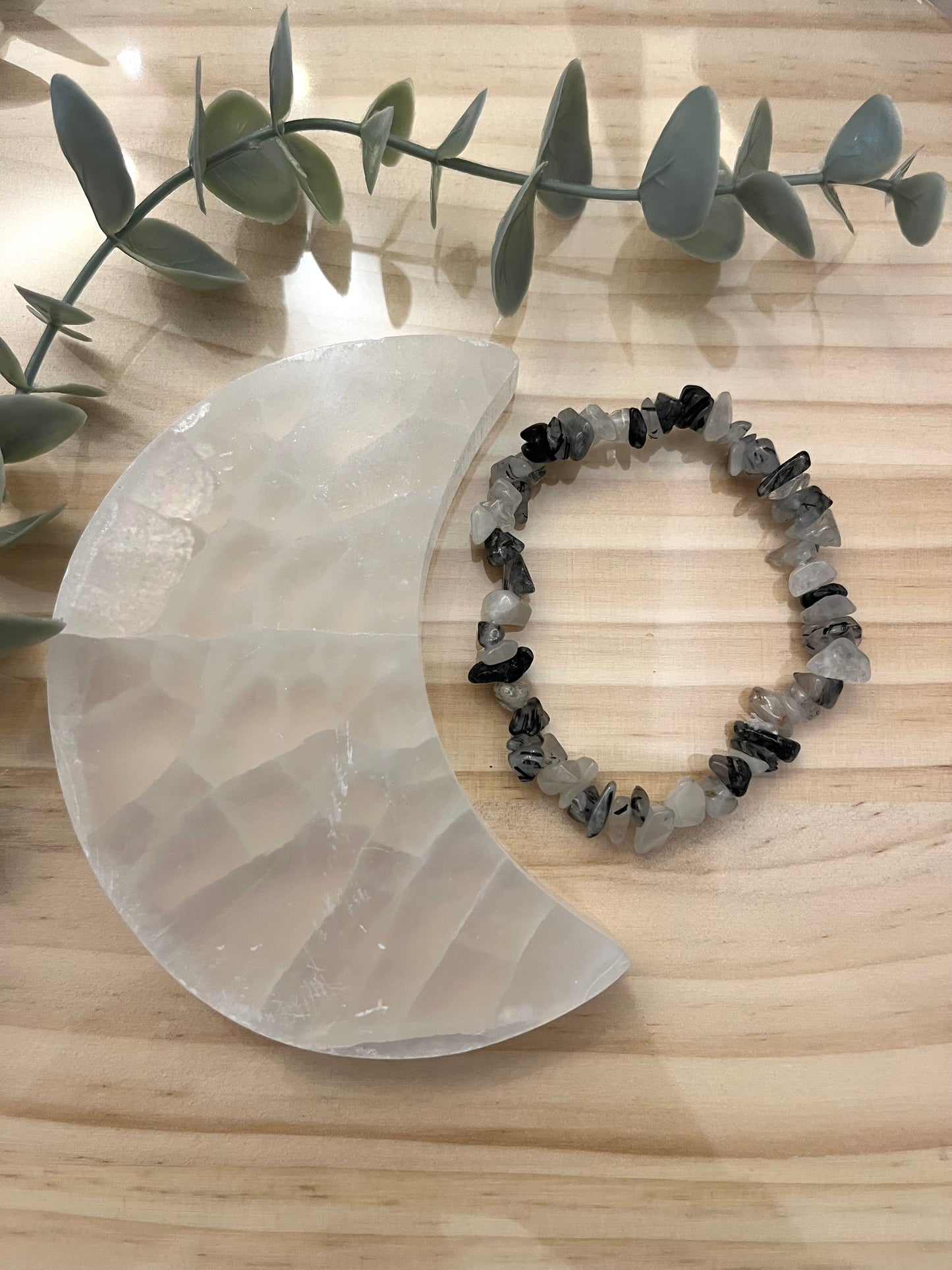 Tourmaline Quartz Chip Bracelet