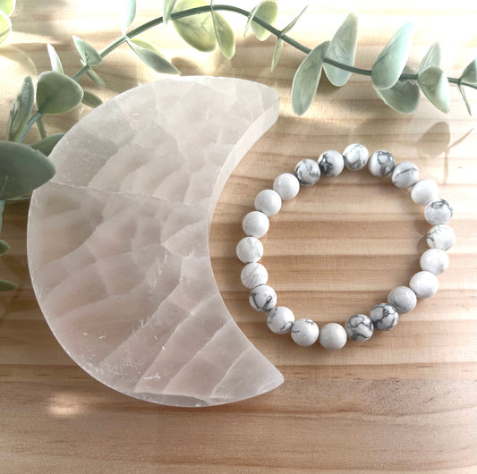 Howlite Bead Bracelet