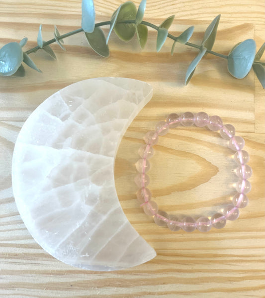 Rose Quartz Bead Bracelet