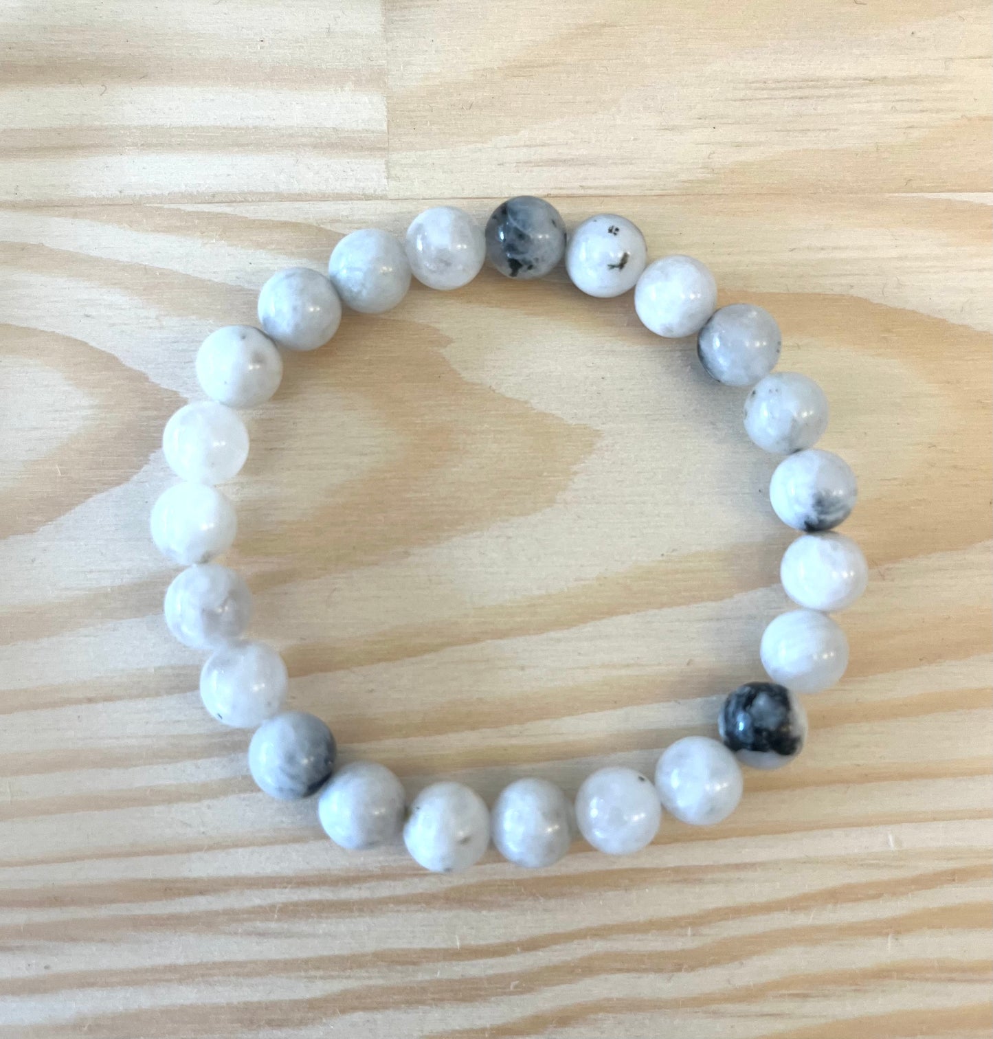 Rainbow Moonstone Beaded Bracelet