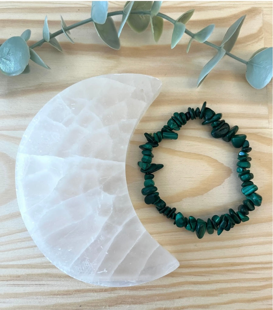 Malachite Chip Bracelet