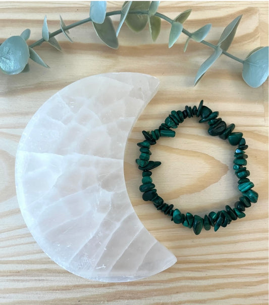 Malachite Chip Bracelet