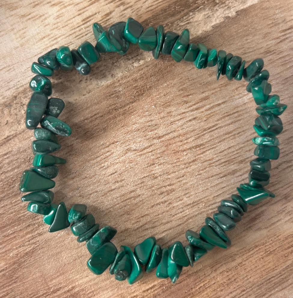 Malachite Chip Bracelet