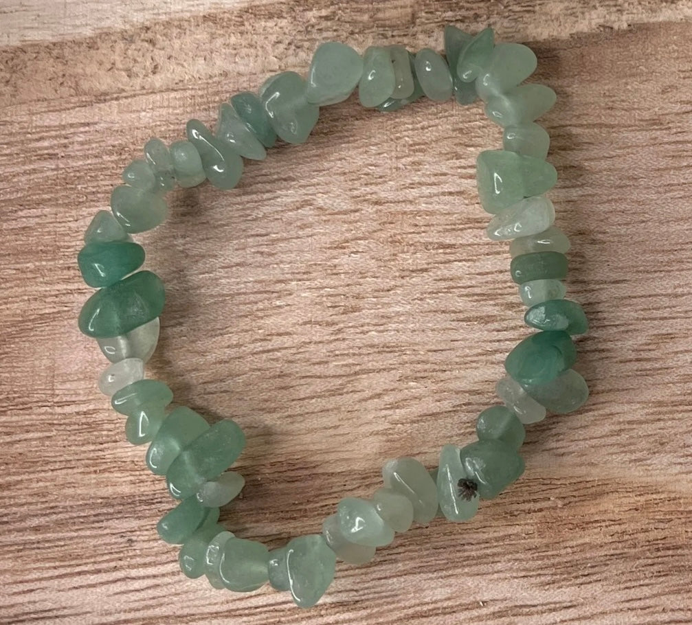 Green Aventurine Chip Bracelet