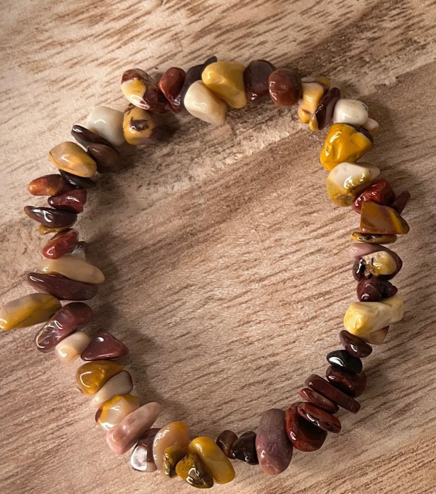 Mookaite Jasper Chip Bracelet