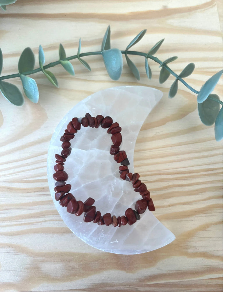 Red Jasper Chip Bracelet