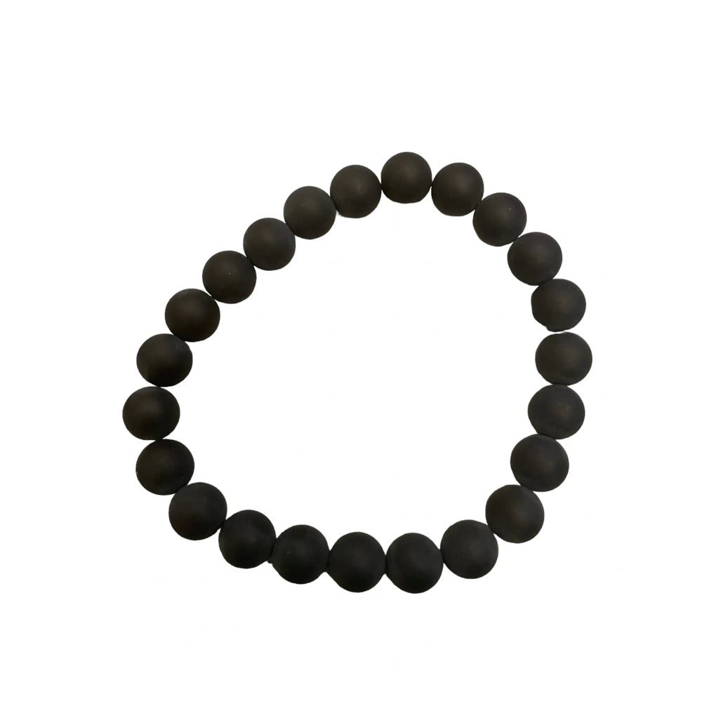 Shungite Bead Bracelet 8mm