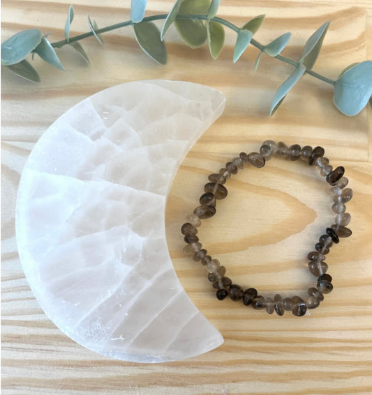 Smokey Quartz Chip Bracelet