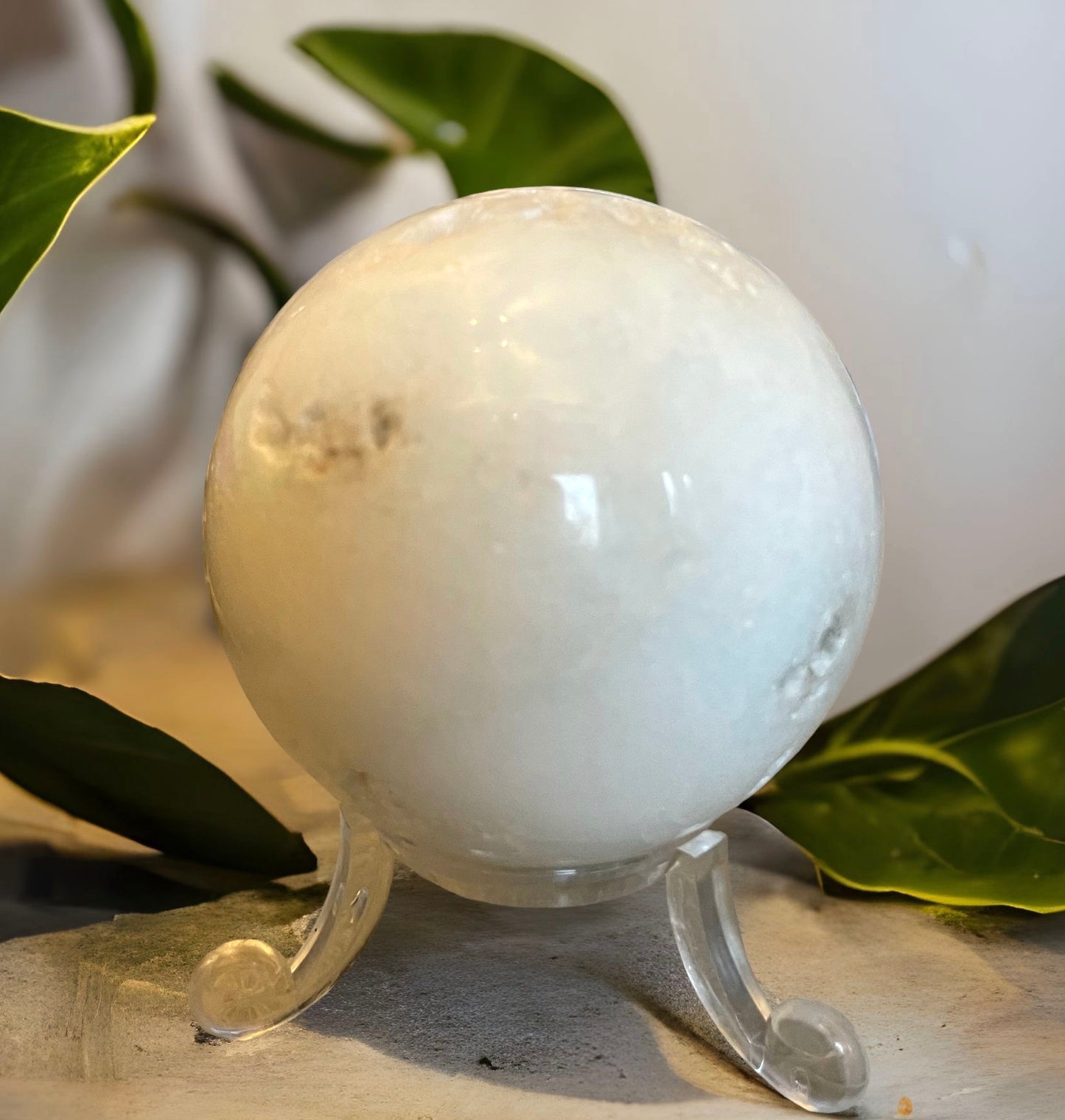 Blue Aragonite Sphere