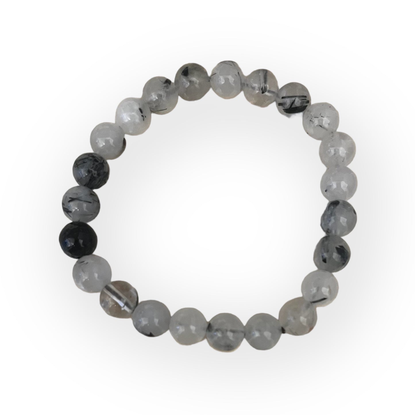 Tourmaline Quartz Bead Bracelet